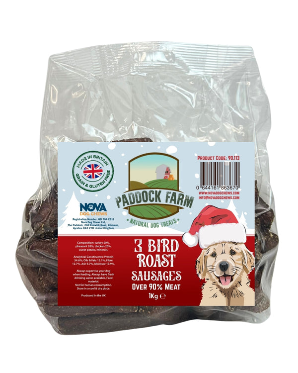 Three Bird Roast Sausages 1kg