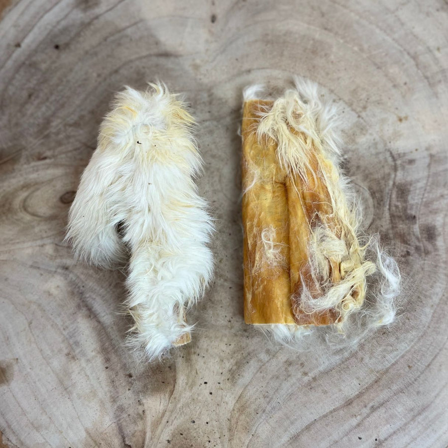Hairy Rabbit Skin 1kg (approx 15cm)