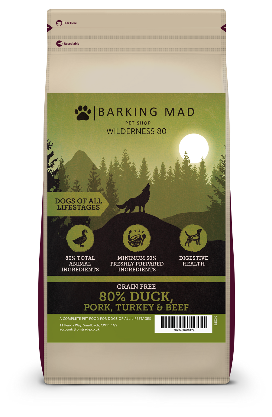 Wilderness 80 Duck, Pork, Turkey & Beef Dog Food