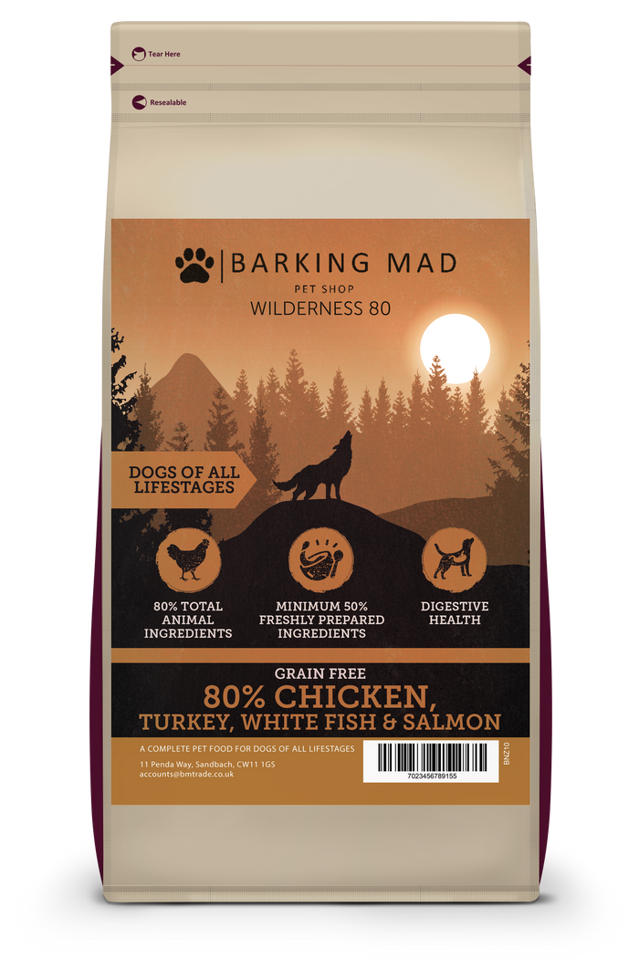 Wilderness 80 Chicken, Turkey, White Fish & Salmon Dog Food