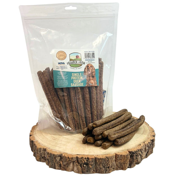Single Protein Duck Sausages 1kg (approx. 45pcs 15cm)