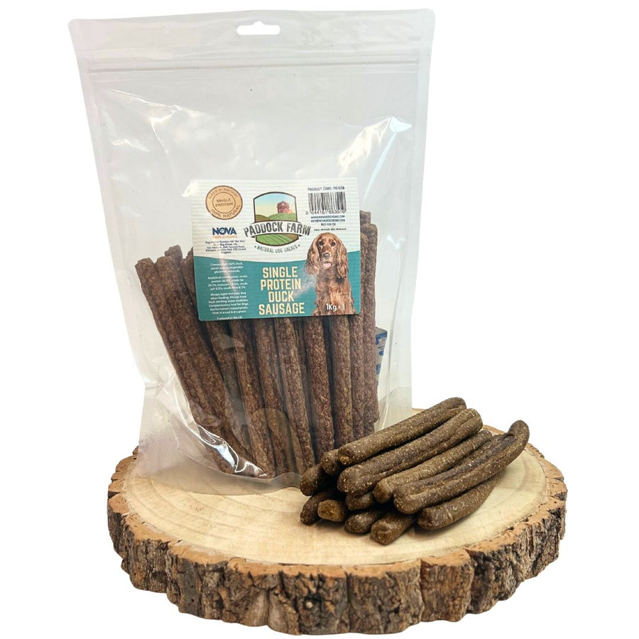 Single Protein Duck Sausages 1kg (approx. 45pcs 15cm)