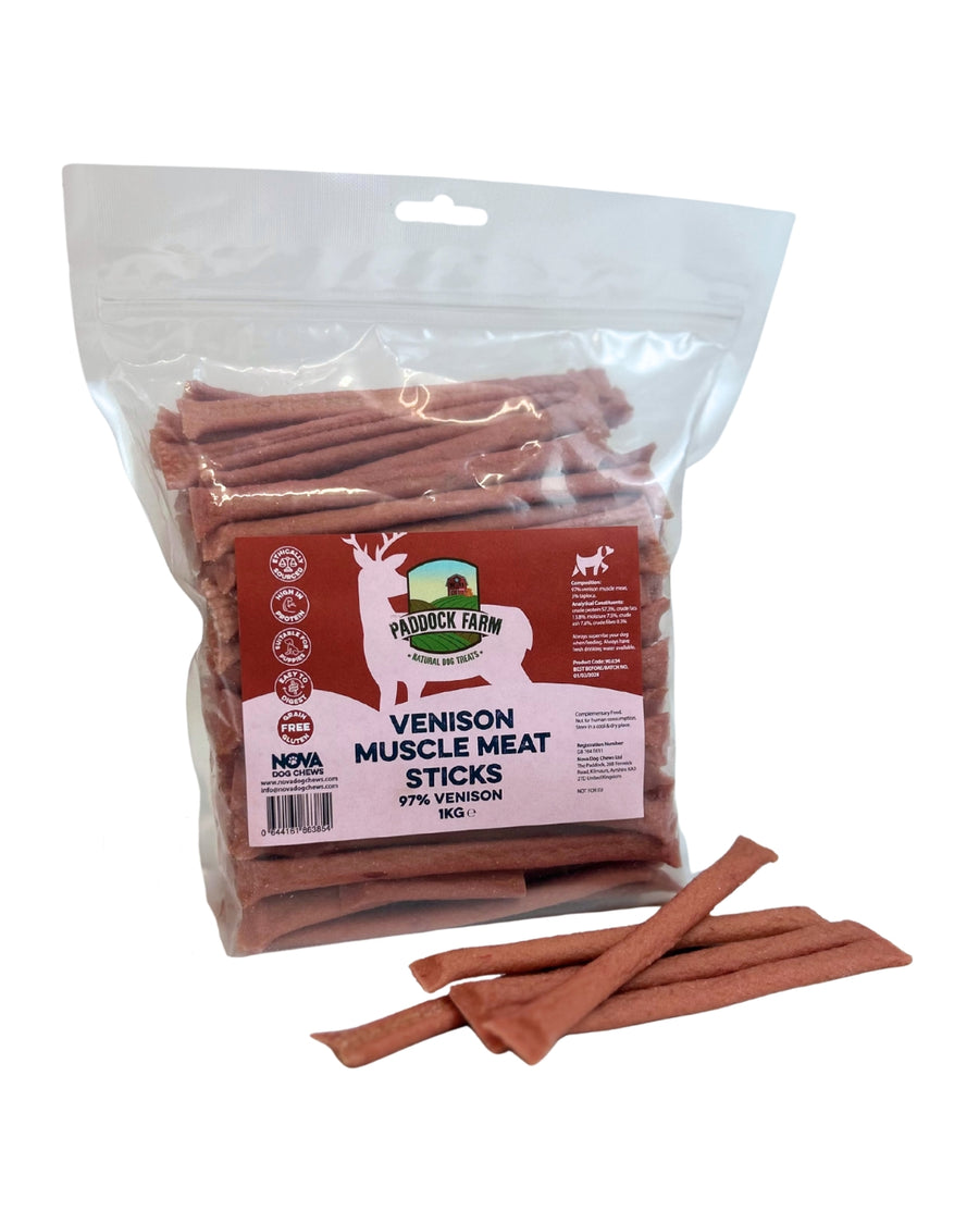 Muscle Meat Sticks Venison 1kg (avg. 108pcs)