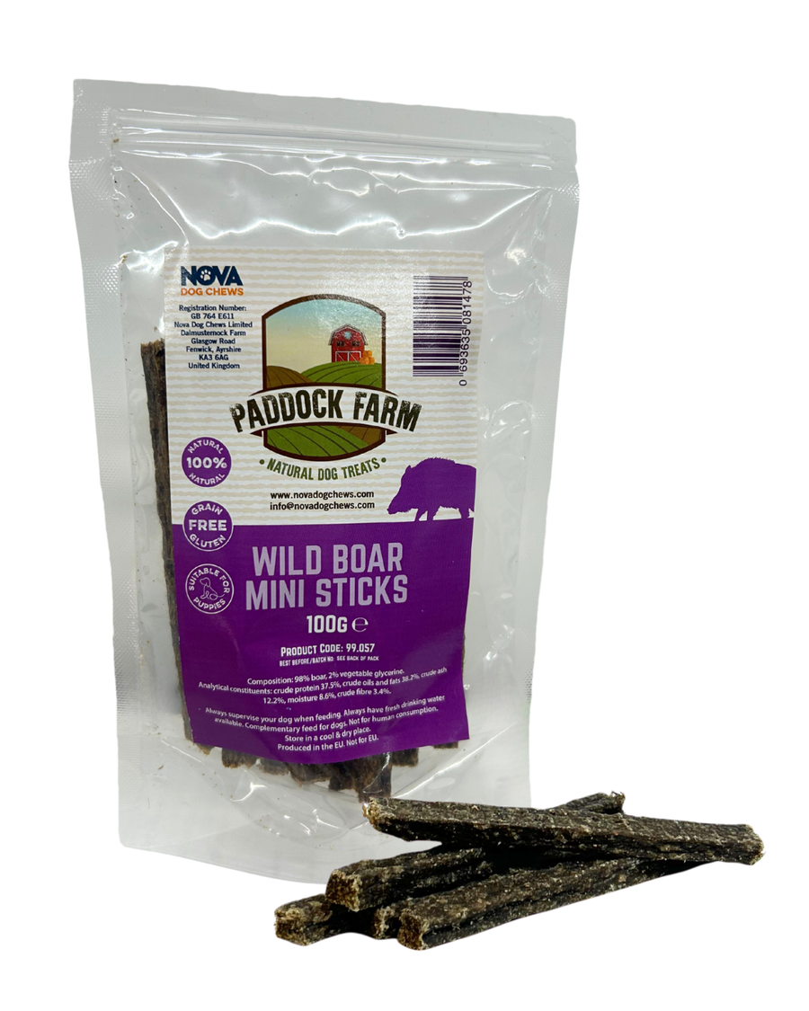 Wild Boar Mini Sticks 100g